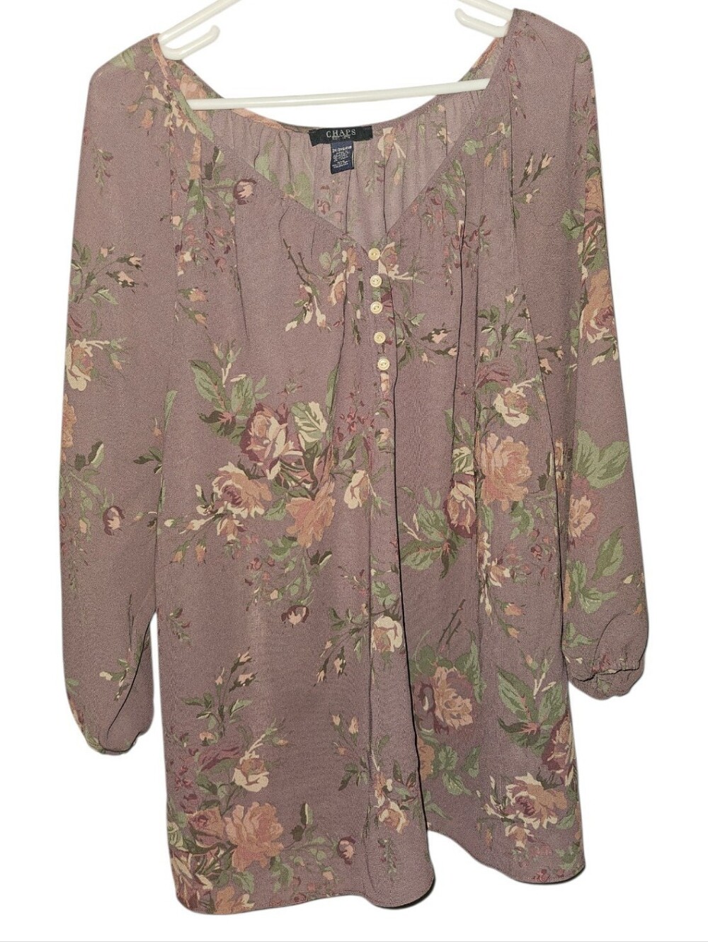 2X Chaps Floral Blouse